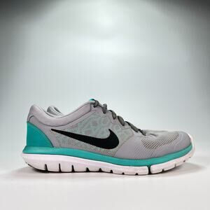 Nike Flex Run Gray Teal Running Shoes Lightweight 709021-005 Women’s Size 7